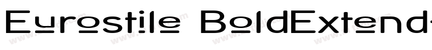Eurostile BoldExtend字体转换